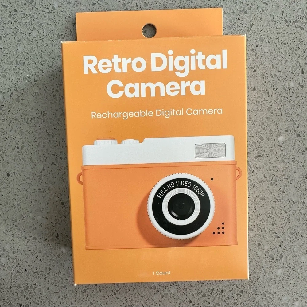 Orange Retro Digital Camera